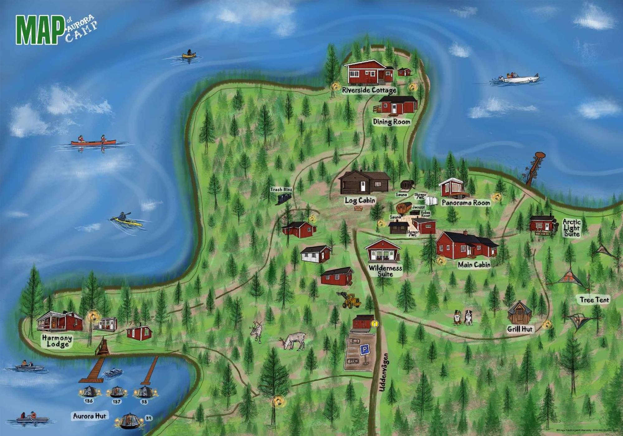 Вилла Aurora Camp Kurravaara Экстерьер фото