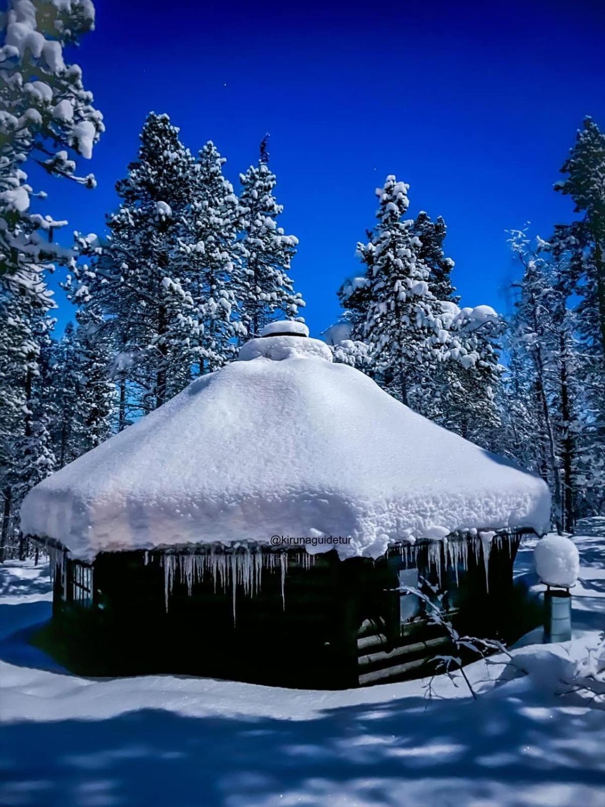 Вилла Aurora Camp Kurravaara Экстерьер фото