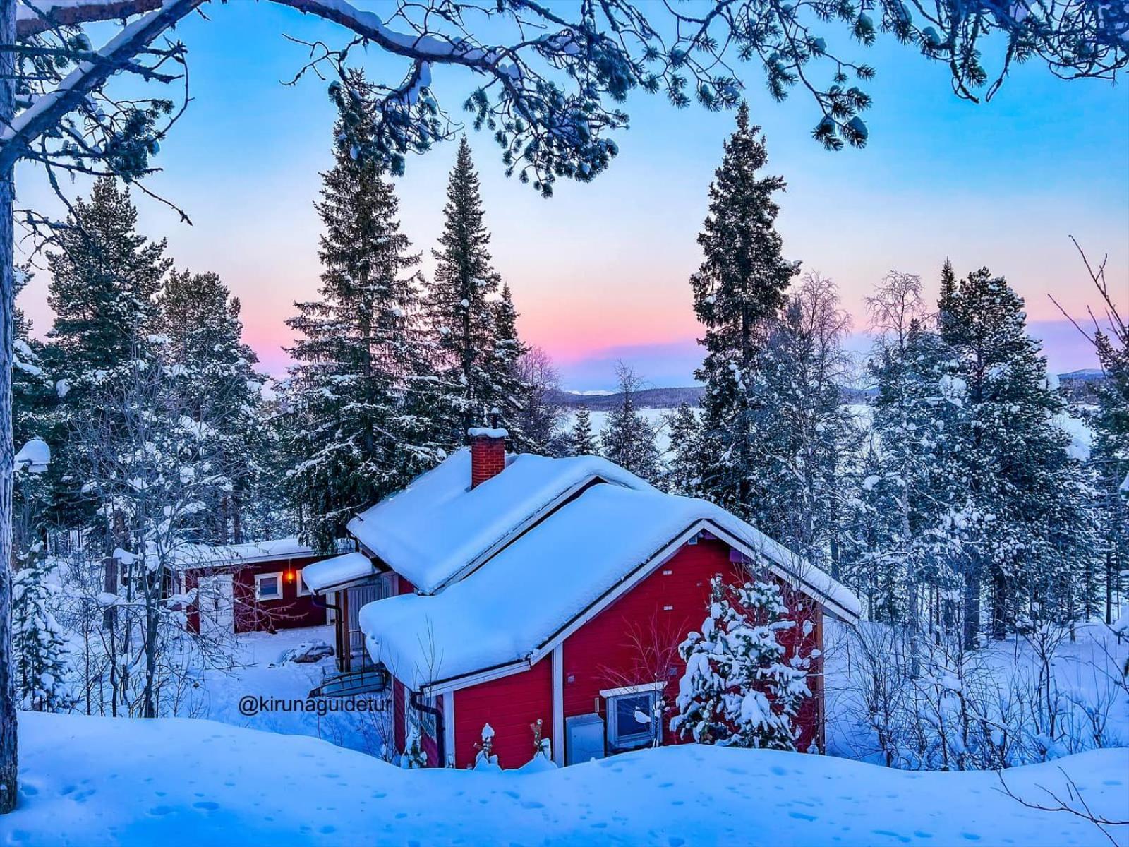 Вилла Aurora Camp Kurravaara Экстерьер фото