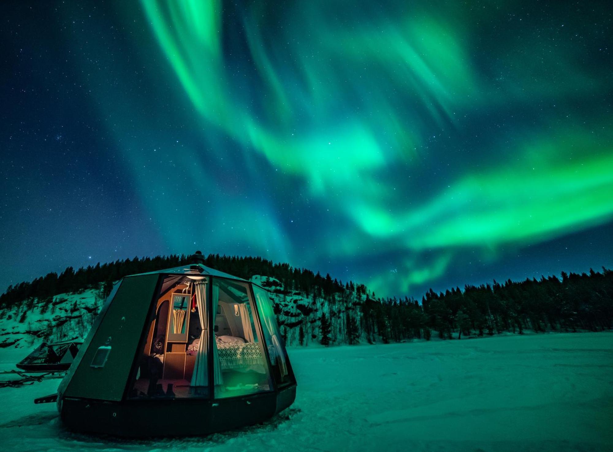 Вилла Aurora Camp Kurravaara Экстерьер фото