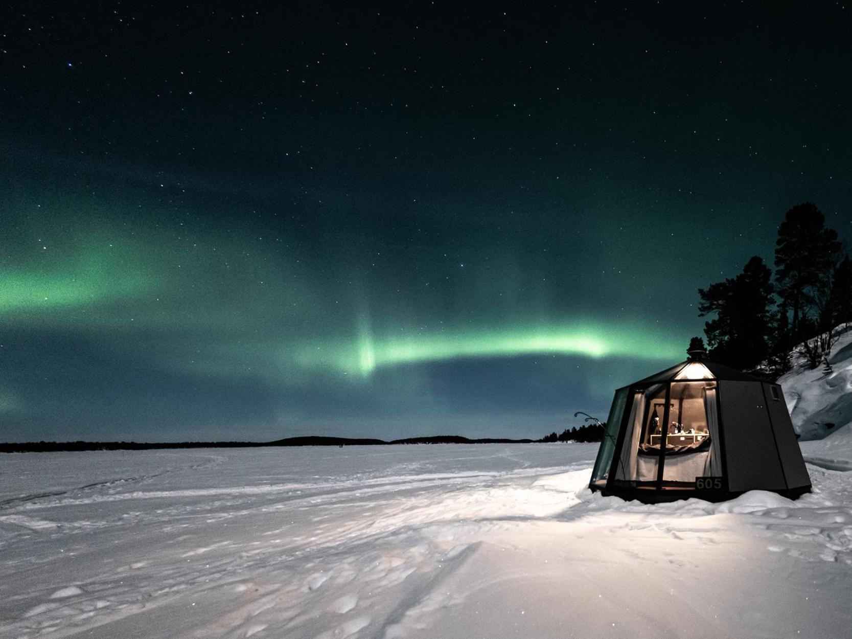Вилла Aurora Camp Kurravaara Экстерьер фото