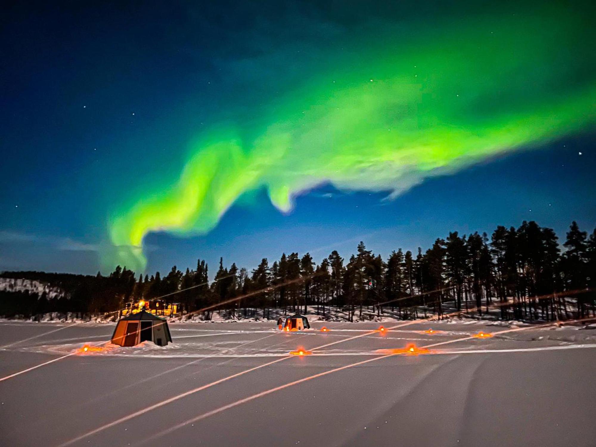 Вилла Aurora Camp Kurravaara Экстерьер фото